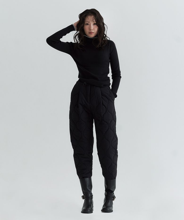 패딩 팬츠 _ Black