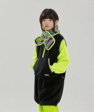 하프집업 플리스 원피스_BLACK (BLK)