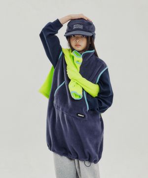 하프집업 플리스 원피스_PURPLE (PUR)