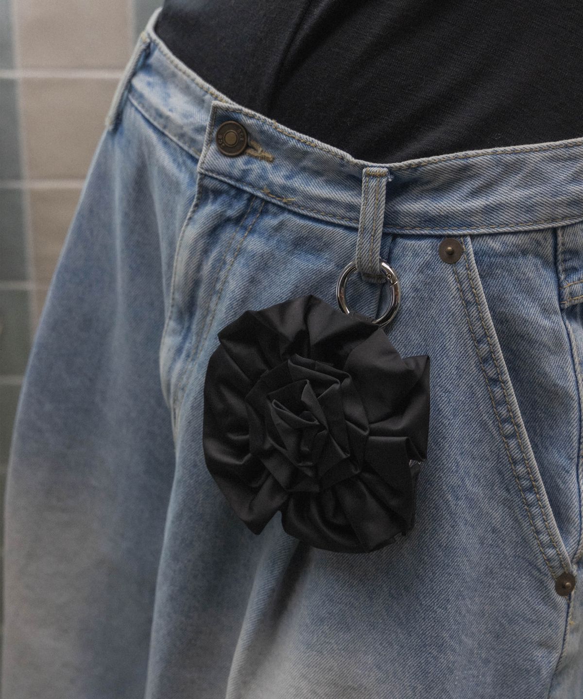파퓸드로브(PARFUM DE LAUBE) Petit Sac Rose Black