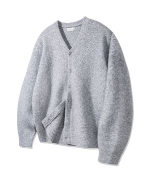 브이넥 니트 가디건 BK8942_그레이