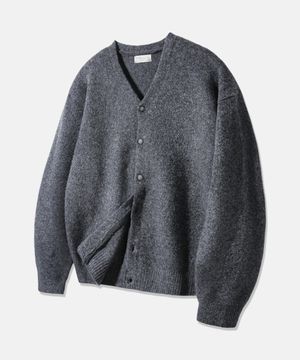 브이넥 니트 가디건 BK8942_차콜