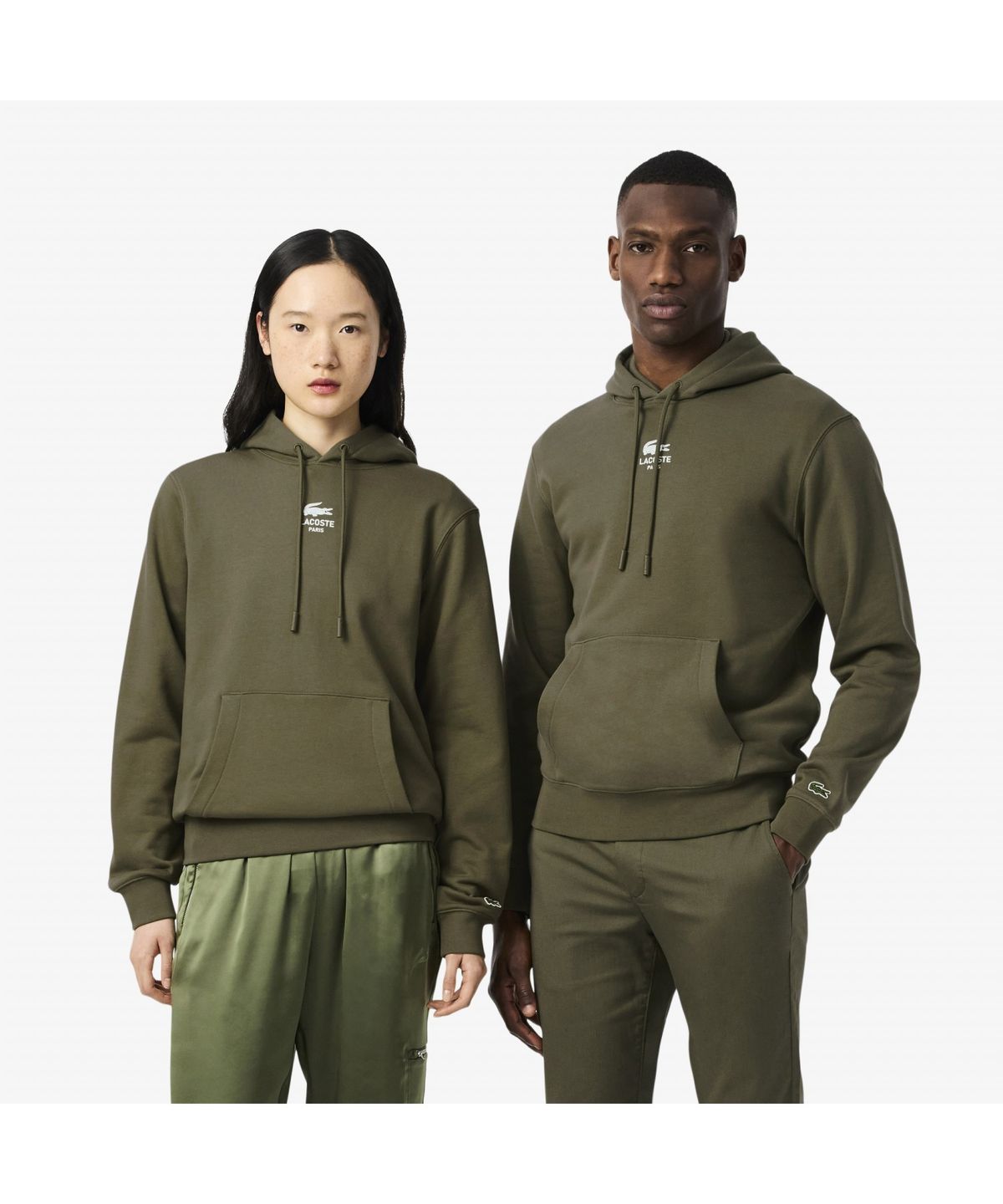 라코스테(LACOSTE) 남성 소프트 브랜딩 후드 스웻셔츠 SH2740-55N E9F