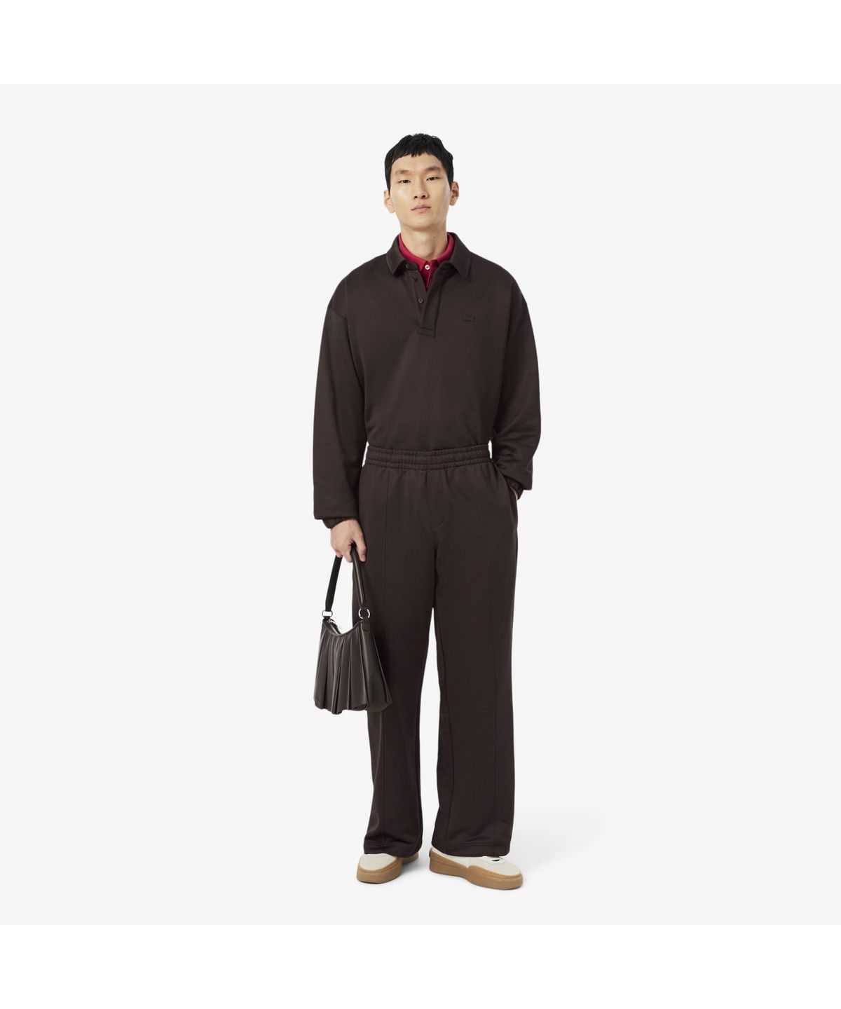 라코스테(LACOSTE) 남성 루즈핏 프렌치테리 스웻팬츠 XH5889-55N SKB
