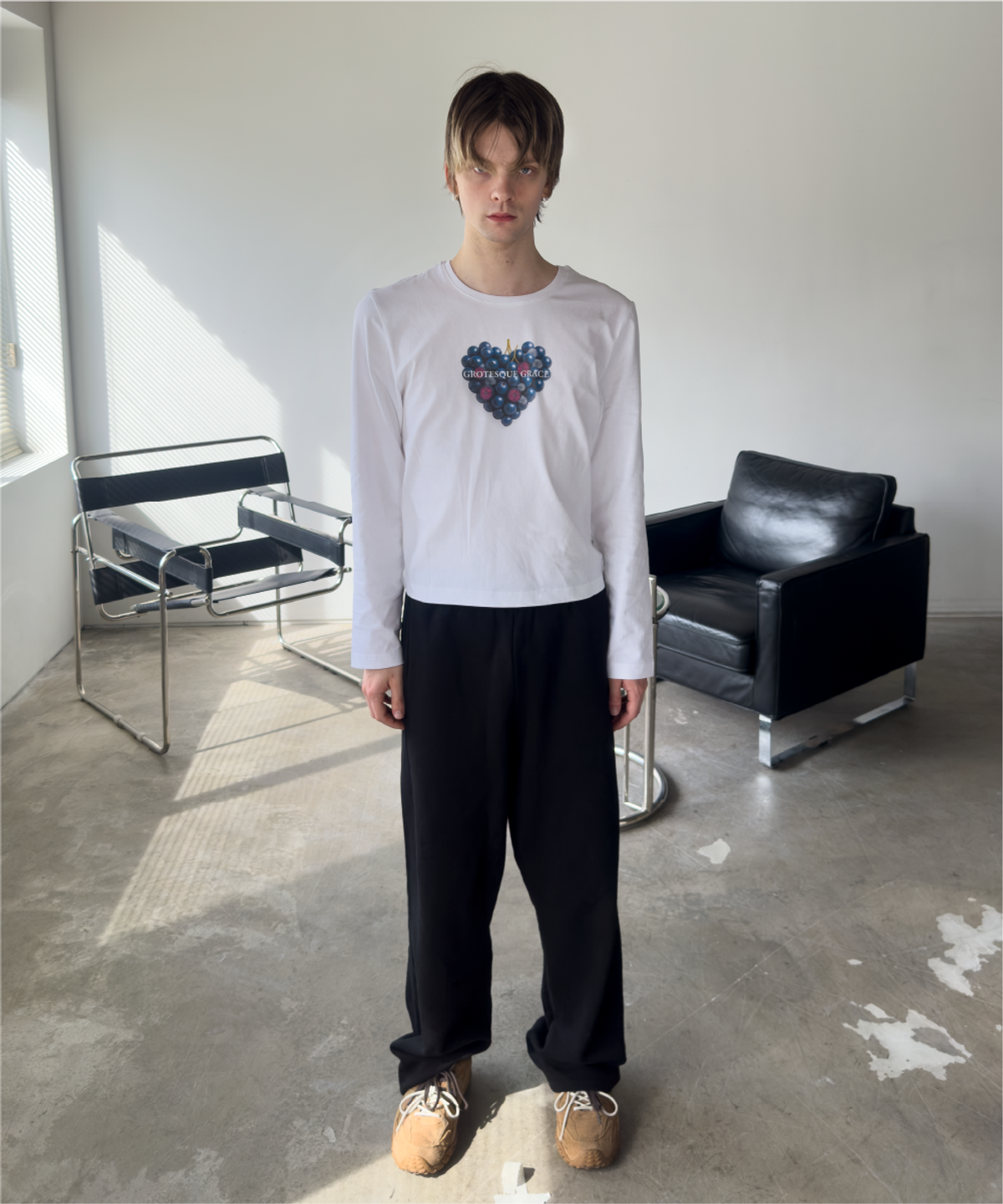 솔넬리아 가브리엘(Solnelia Gabriel) ELDERBERRY STAIN/CROP SLIME FIT LONG SLEEVE