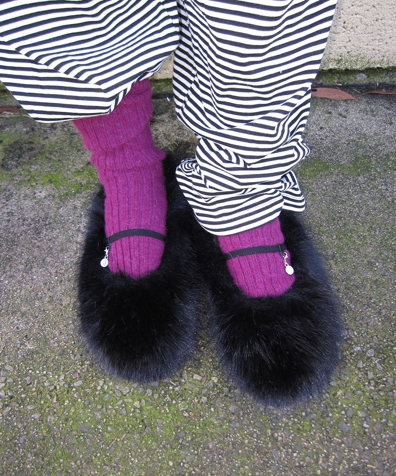 [NEW 블랙] Fur Baby 0013-2. Raccoon Flats - 3colors