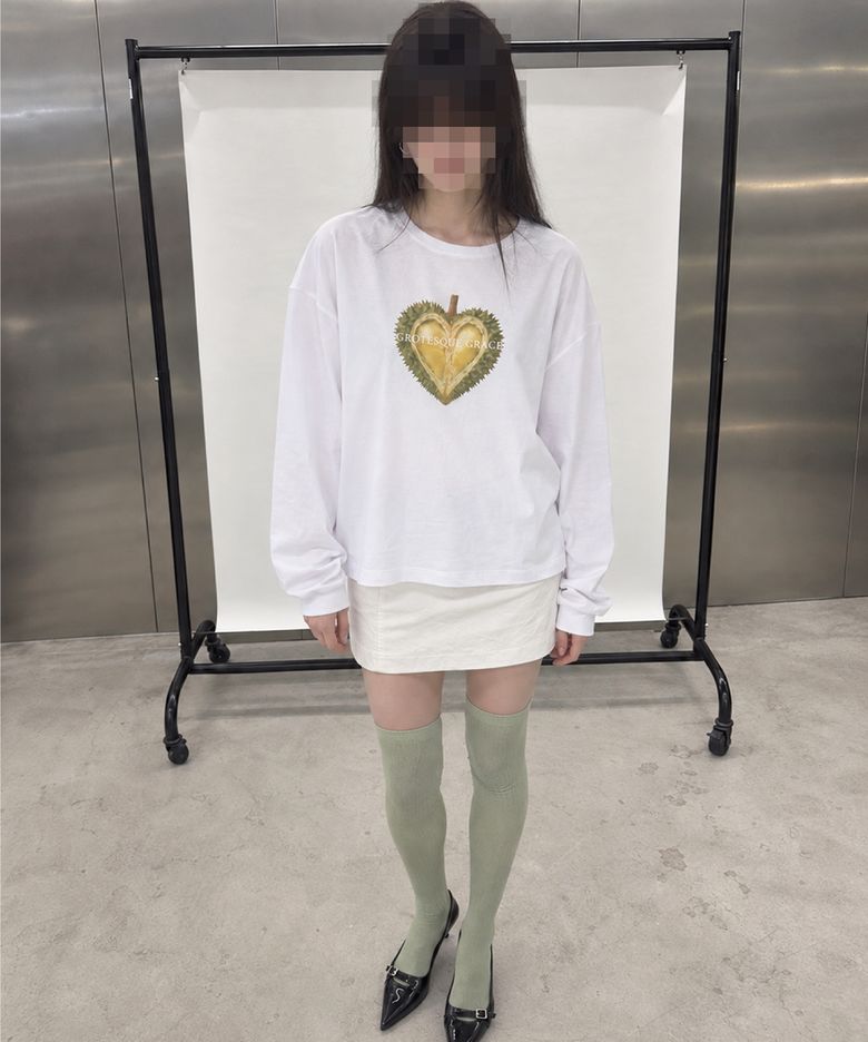 DURIAN SHELL/CROP LOOSE FIT LONG SLEEVE