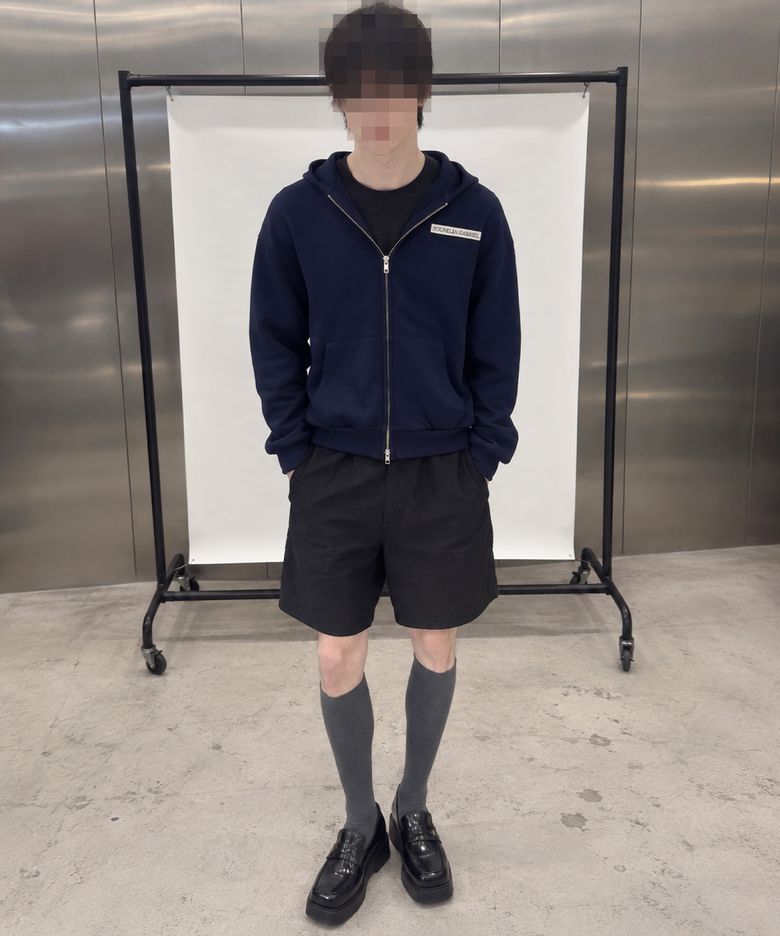 MANGOSTEEN CORE/CROP SEMI-OVER FIT HOODIE ZIP-UP