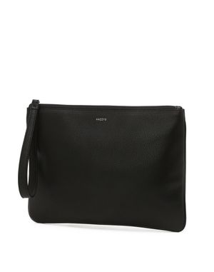 [BASIC] 블랙 가죽 스트랩 클러치백