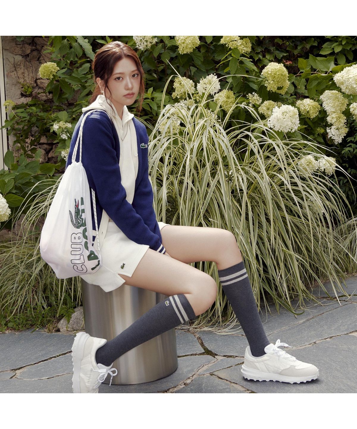 라코스테(LACOSTE) 여성 골프 방풍 가디건 AF4568-55N HHW