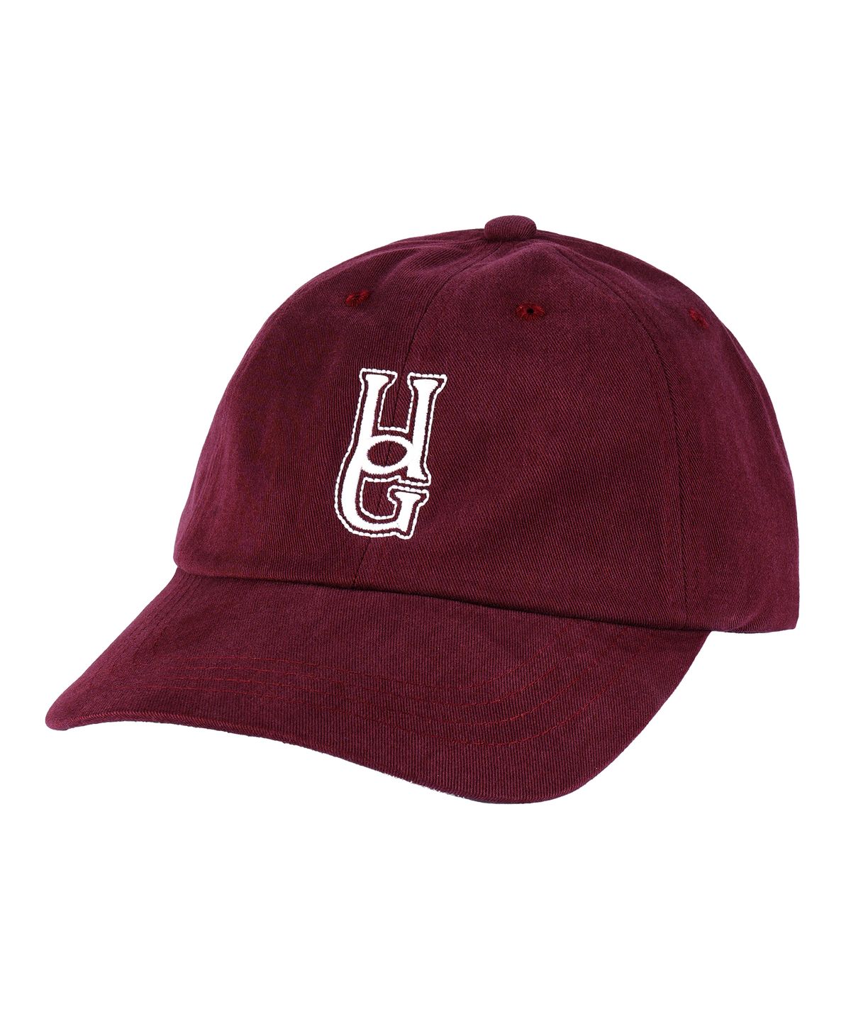 유니버스 가먼트(UNIVERSE GARMENT) 에센셜 로고 볼캡_BURGUNDY