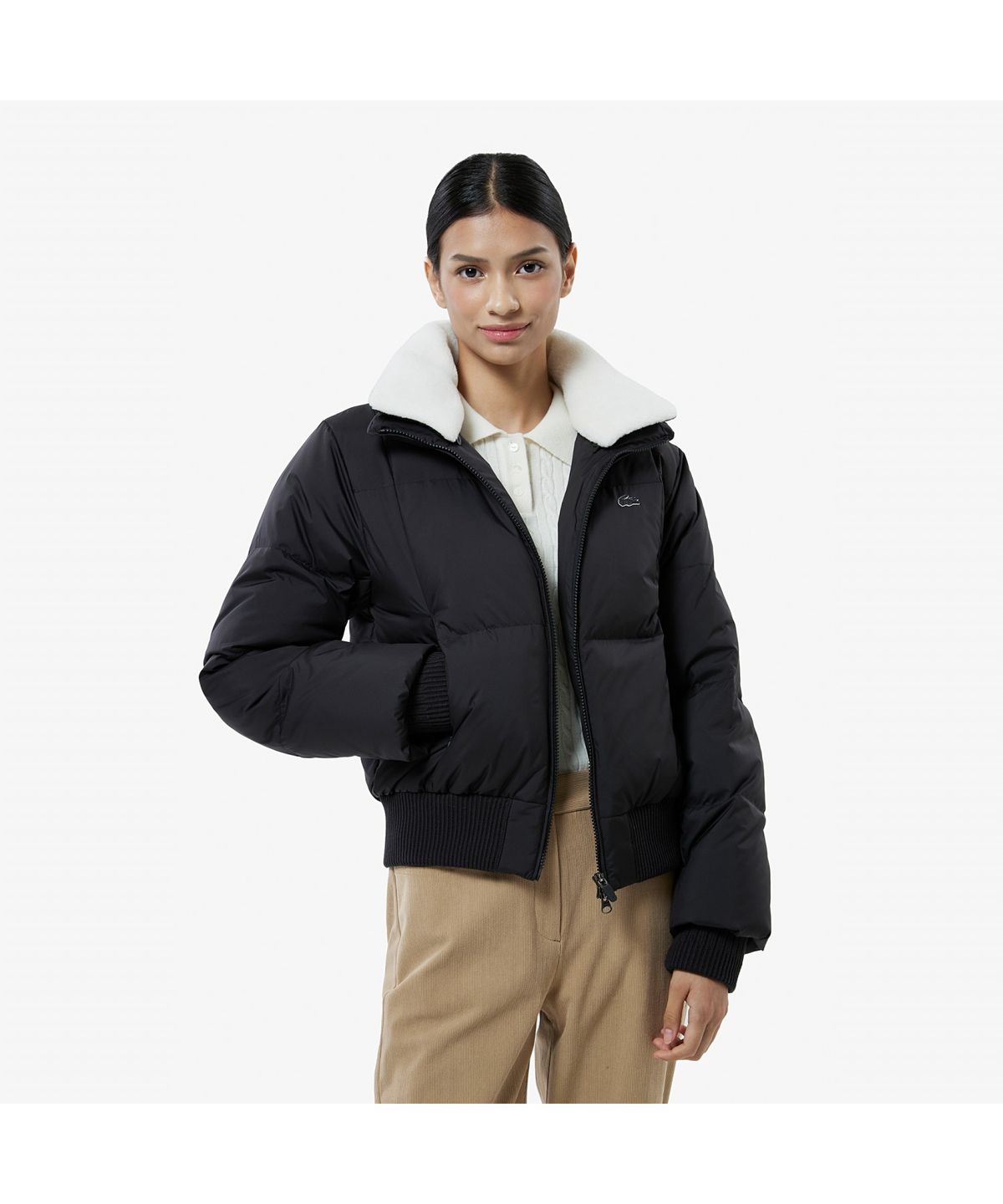 라코스테(LACOSTE) 여성 골프 퍼 탈착 블루종 BF353E-55N 031