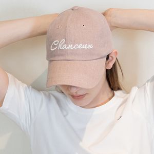 LUCKY OVERFIT BALLCAP WASHING RED BEAN 남녀공용 챙이 긴 볼캡 오버핏 야구모자