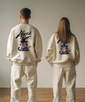 OHPxHARMONIA b조선호랑이 오버핏 헤비 맨투맨