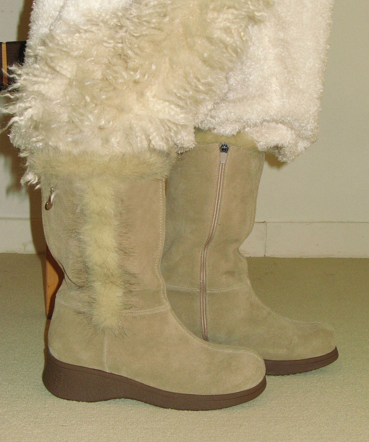 포기무디(FOGGY MOODY) Woolen 0036. Fur Trimming Boots - 2colors