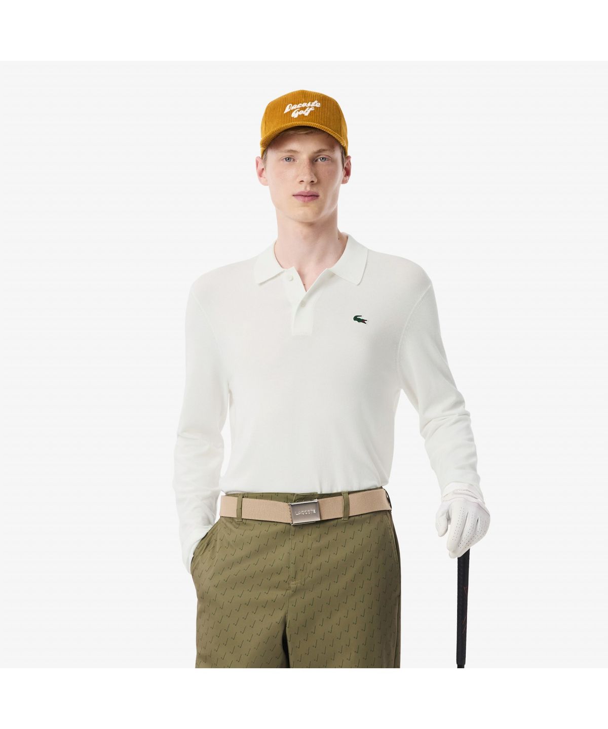 라코스테(LACOSTE) 남성 베이직 골프 긴팔 폴로 스웨터 AH4812-55N 70V