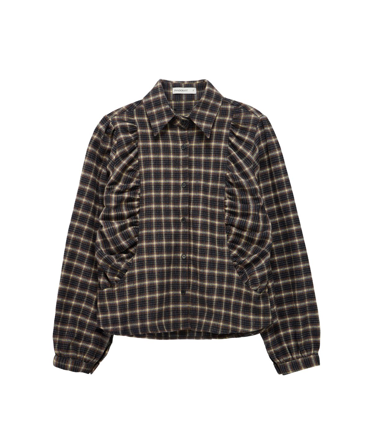 판도라핏(PANDORAFIT) Rona Check Shirt (navy)