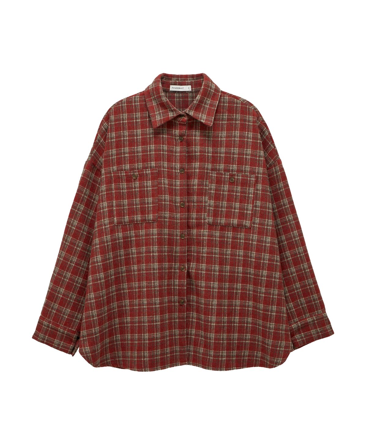 판도라핏(PANDORAFIT) Tyler Check Shirt (red)