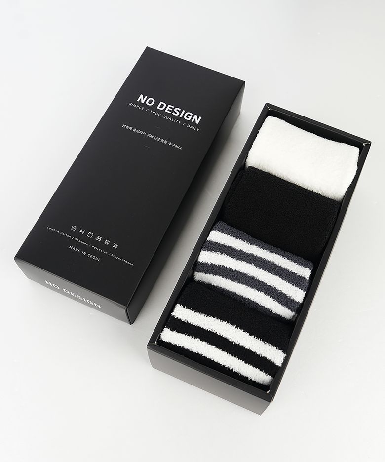 [4PACK] 여성용 겨울 수면 양말 + 선물 기프트 박스