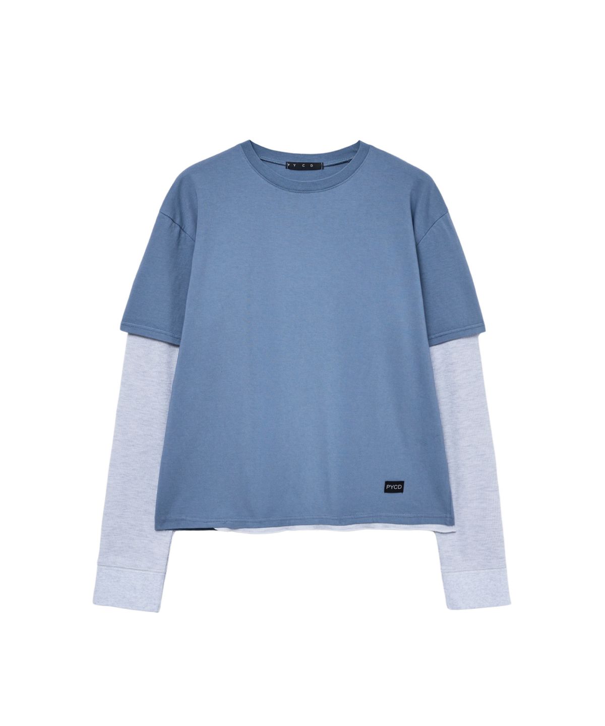 친다운(CHIN DOWN) LAYERED TEE (BLUE)