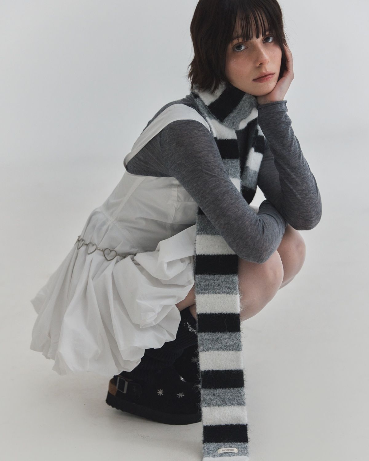 MUSINSA公式 | OTZ [オッチxロパソウル] ストライプマフラー FLOTFF4A08