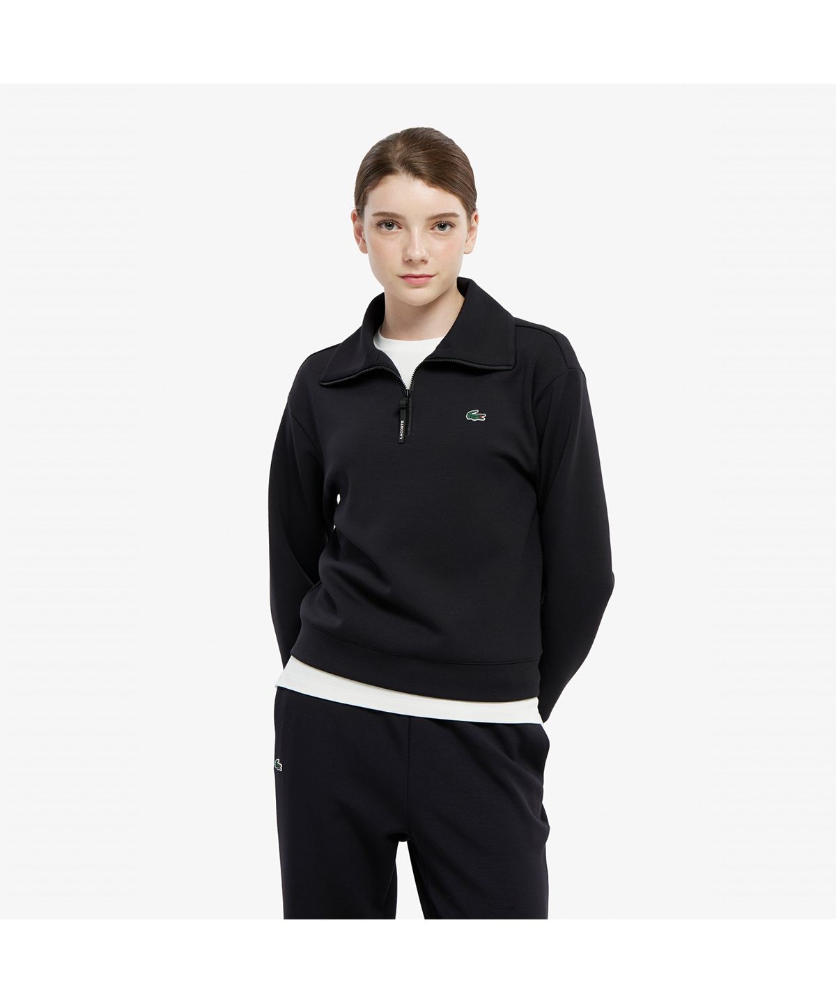 라코스테(LACOSTE) 여성 소프트저지 셋업 스웻셔츠 SF952E-55N 031