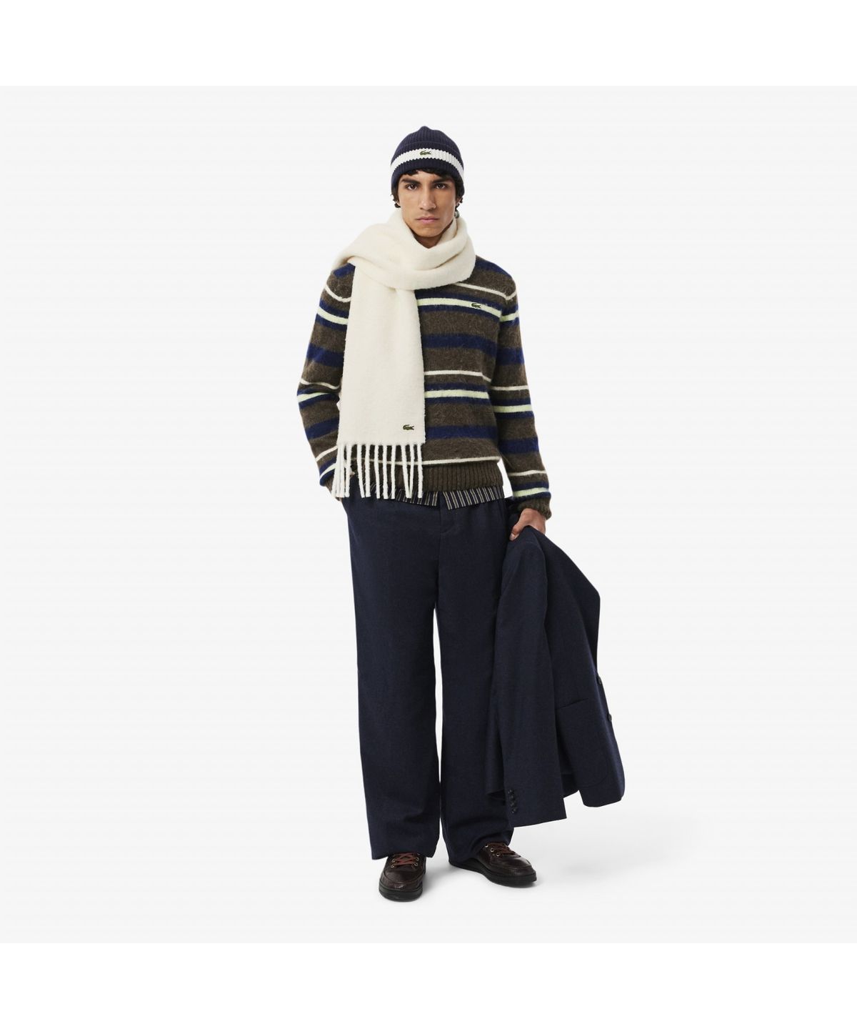 라코스테(LACOSTE) 남성 알파카 울 머플러 RE6202-55N XFJ