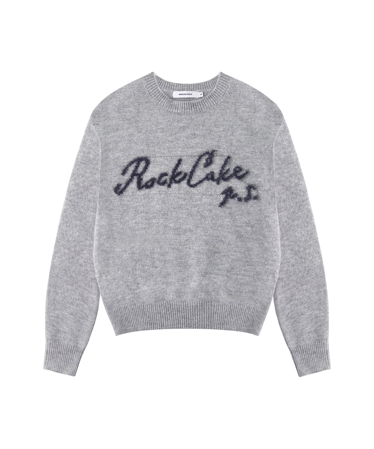 락케이크(ROCKCAKE) Script Logo Mohair Knit - Gray