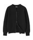 [Unisex] RÉSERVE 2-WAY OVER FIT ZIP KNIT CARDIGAN [BLACK]
