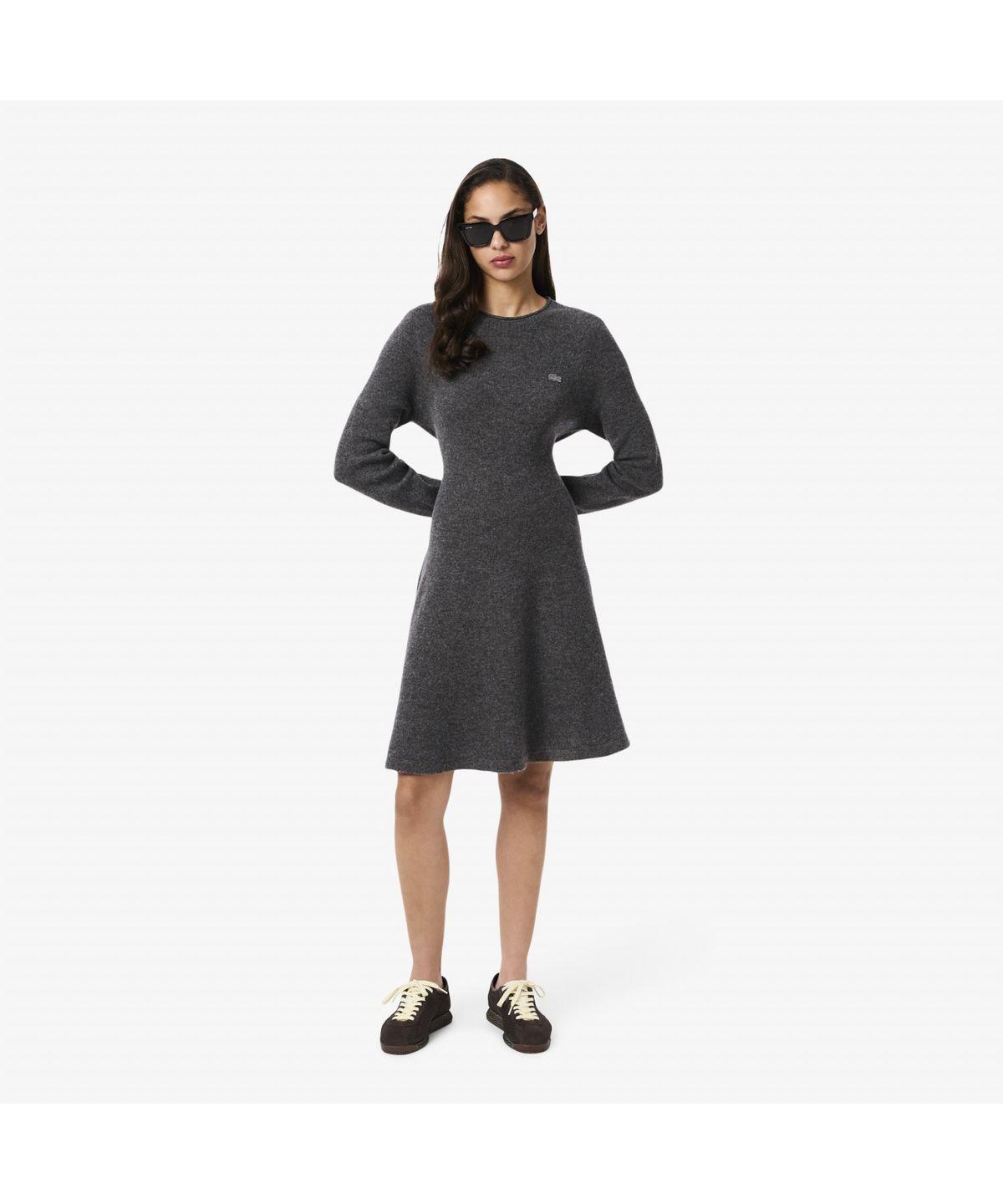 라코스테(LACOSTE) 여성 울 핏앤플레어 미니원피스 EF4161-55N 050