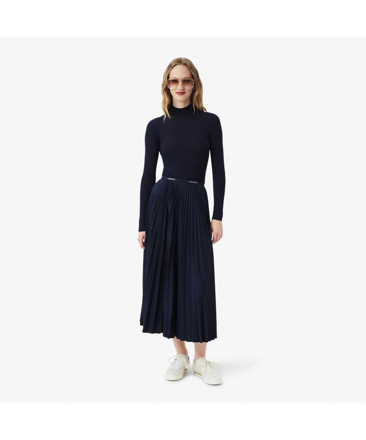 라코스테(LACOSTE) 여성 롱플리츠 폴리 롱스커트 JF1402-55N 166
