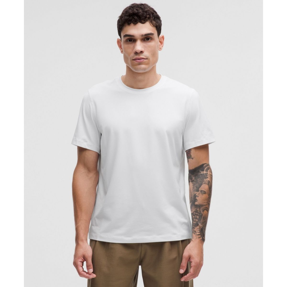 룰루레몬(LULULEMON) 소프트 저지 숏슬리브 셔츠  WHT