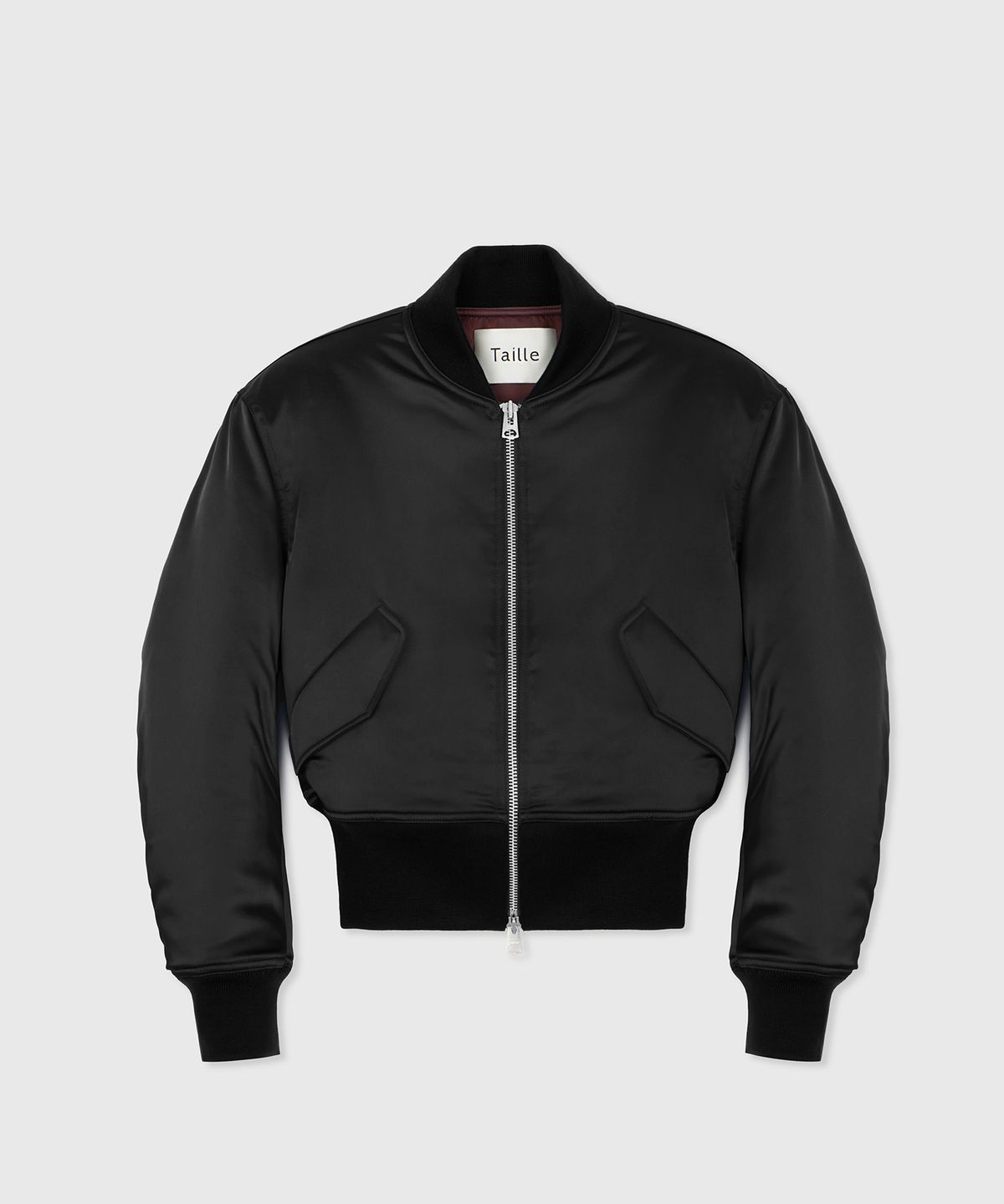 타일레(TAILLE) CHARLOTTE BOLD BOMBER JACKET BLACK
