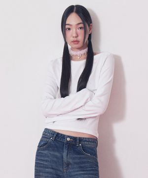 [Fakiii x LUA] Handmade Crystal Moon Knitting Choker