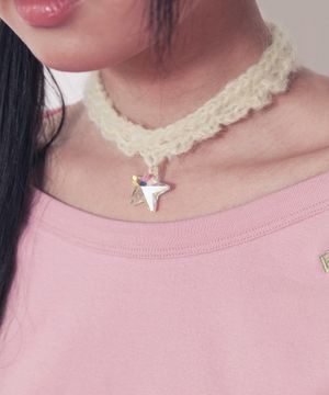 [Fakiii x LUA] Handmade Star Knitting Choker