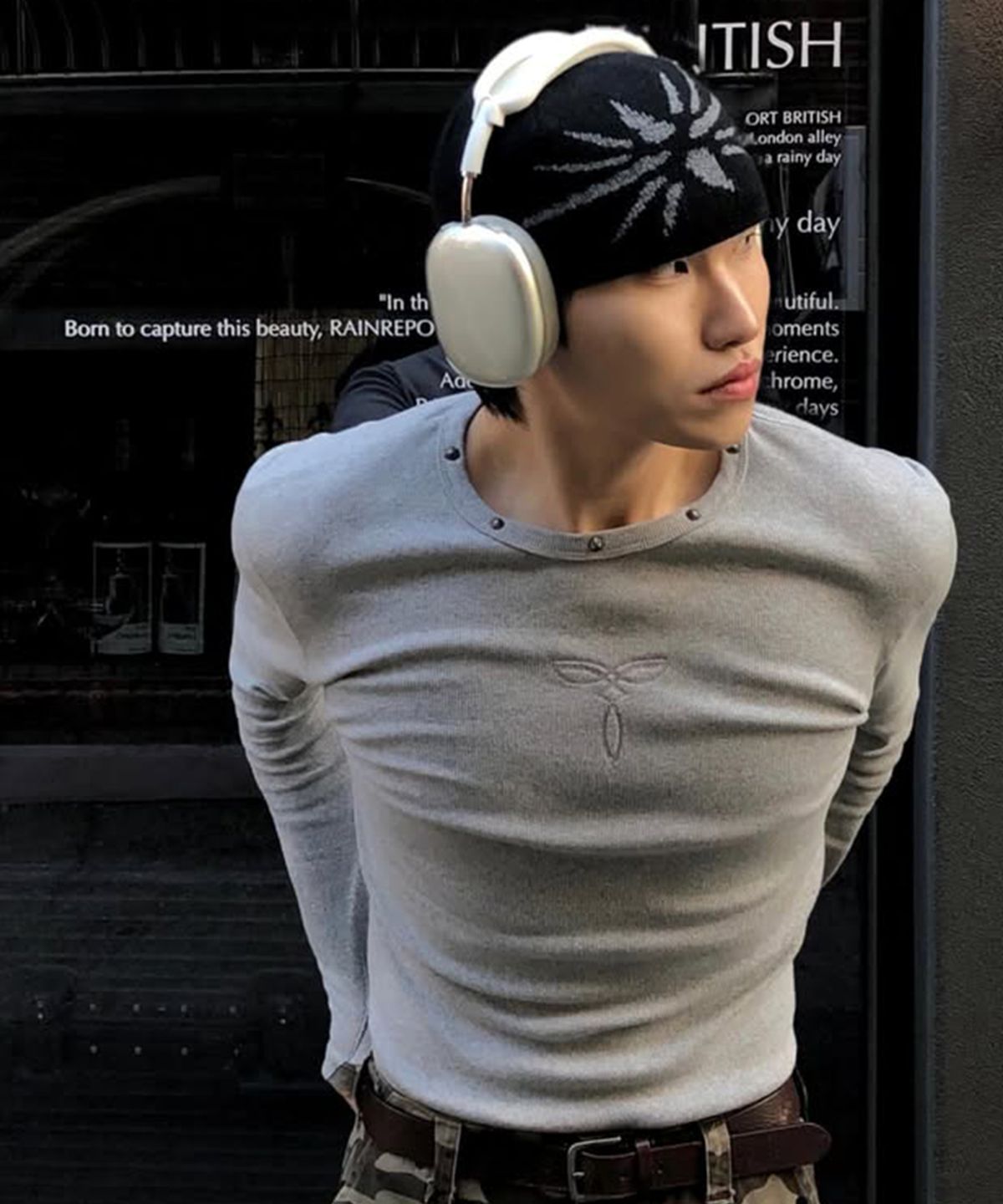 레킴(LEKIM) LWE 스터드 롱 슬리브 (그레이)