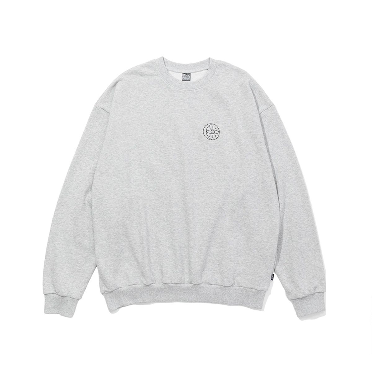 폴러스터프(POLERSTUFF) 라벨 크루 HEATHER GRAY