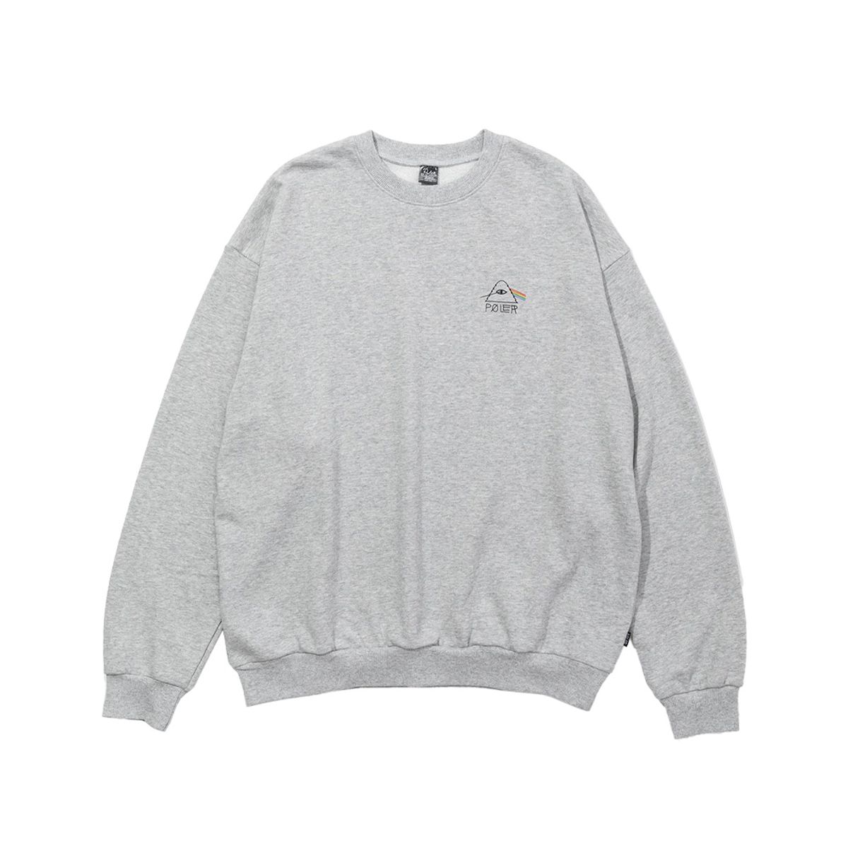 폴러스터프(POLERSTUFF) 싸이키델릭 로고 크루 HEATHER GRAY