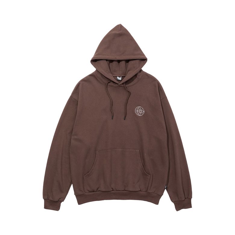 라벨 후드 BROWN