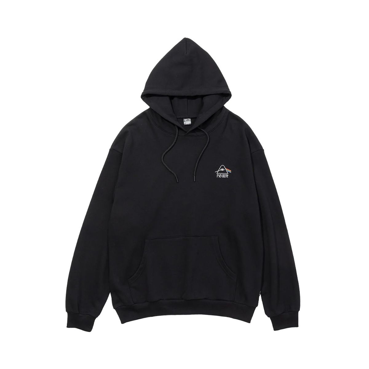 폴러스터프(POLERSTUFF) 싸이키델릭 로고 후드 BLACK