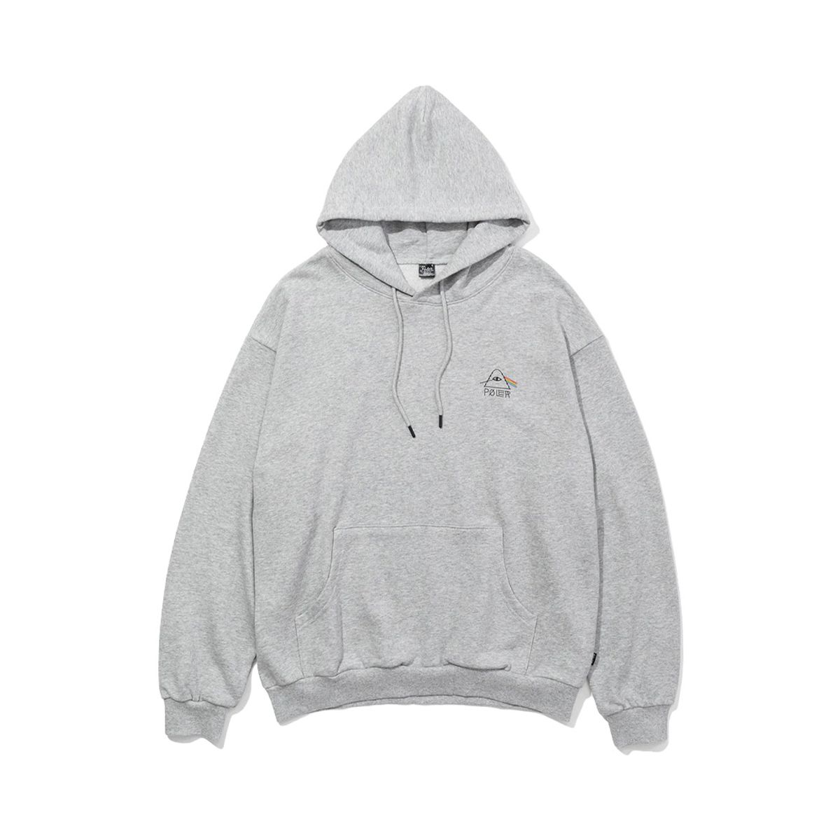 폴러스터프(POLERSTUFF) 싸이키델릭 로고 후드 HEATHER GRAY