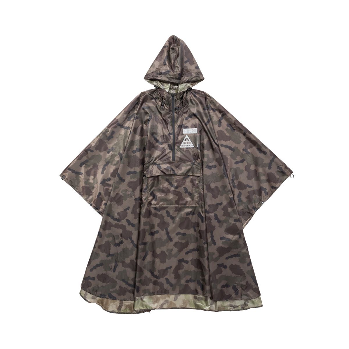 폴러스터프(POLERSTUFF) AFD×POLER 디거 레인 판초 CAMO