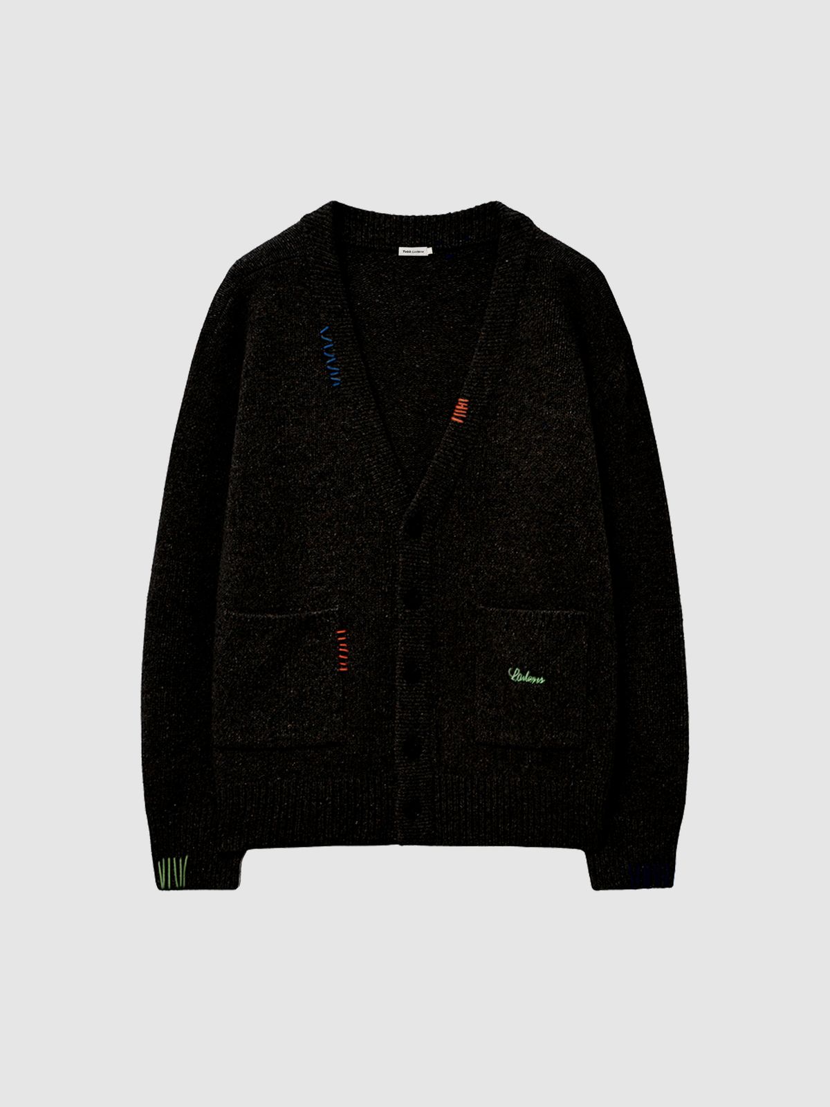 탭루덴스(TABBLUDENS) Stitch Point Oversized Cardigan_Black