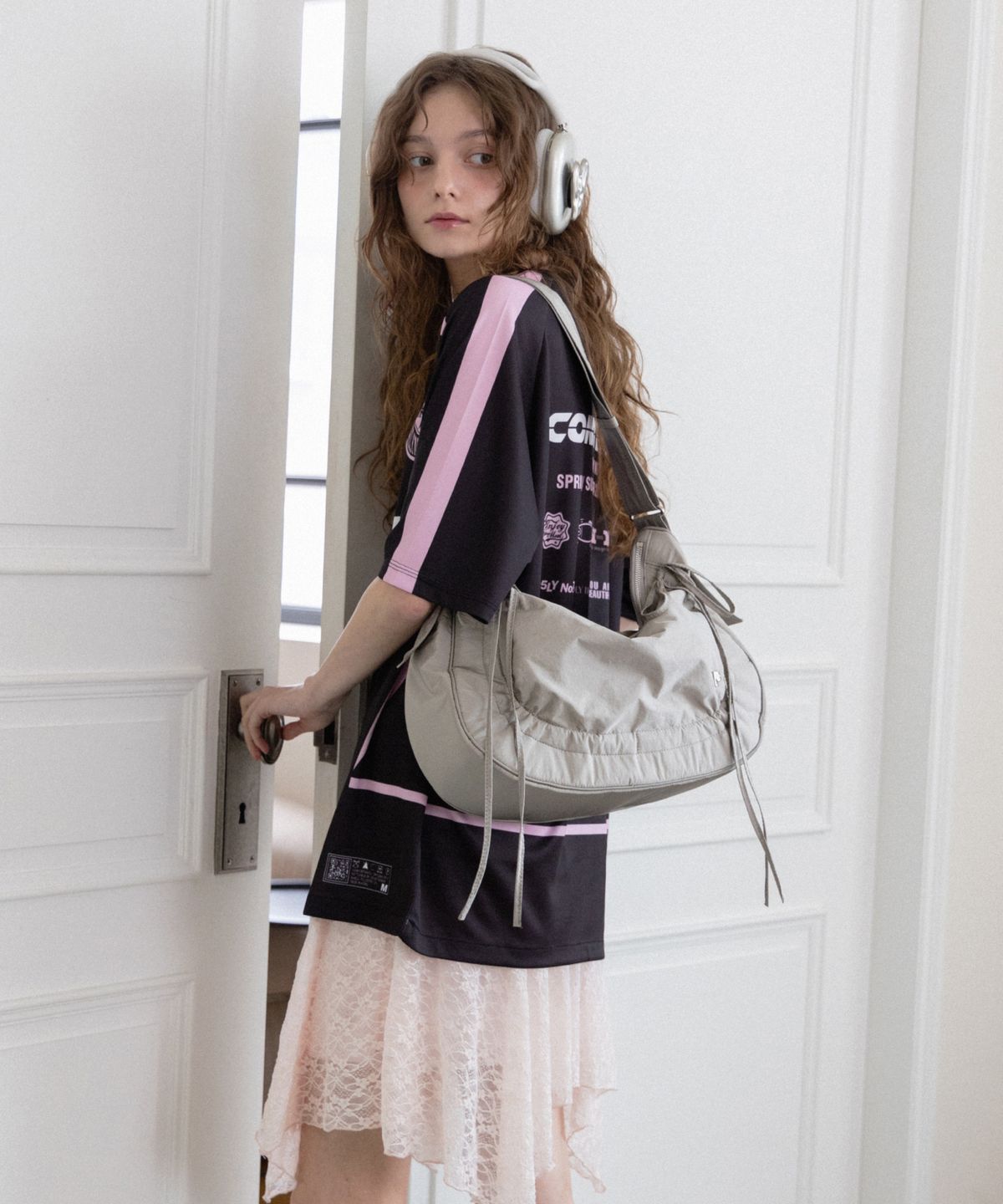 파퓸드로브(PARFUM DE LAUBE) Sac Plie Brilliant Grey