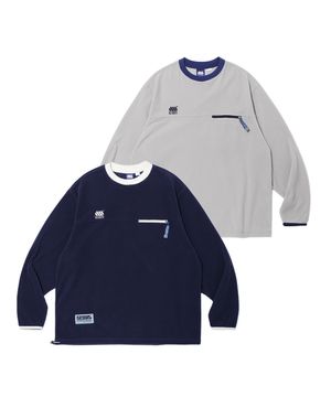 [2COLORS] 집 포켓 플리스 풀오버
