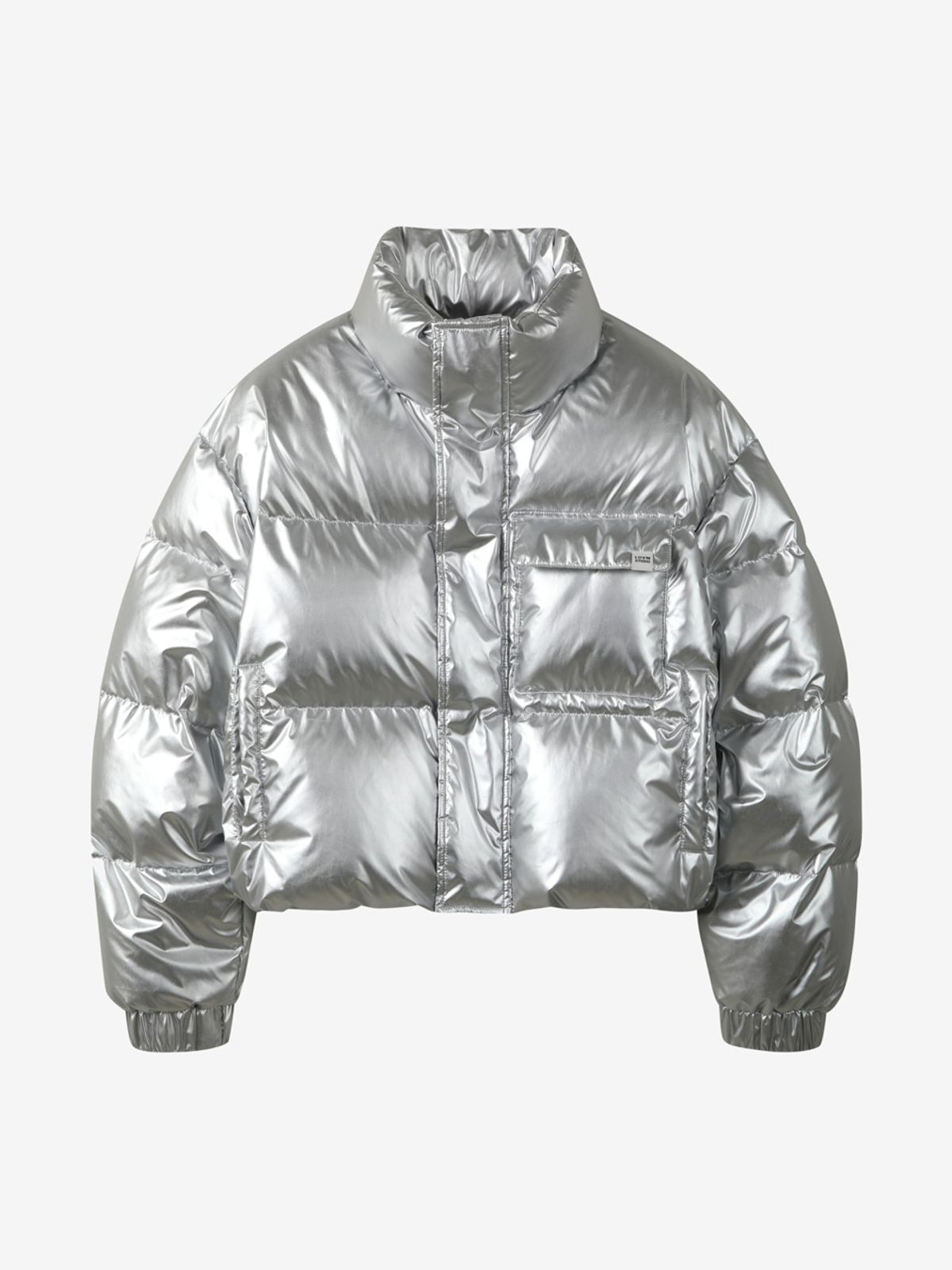 엘유브이엠(LUVM) GLOSSY CROP DUCK DOWN_SILVER
