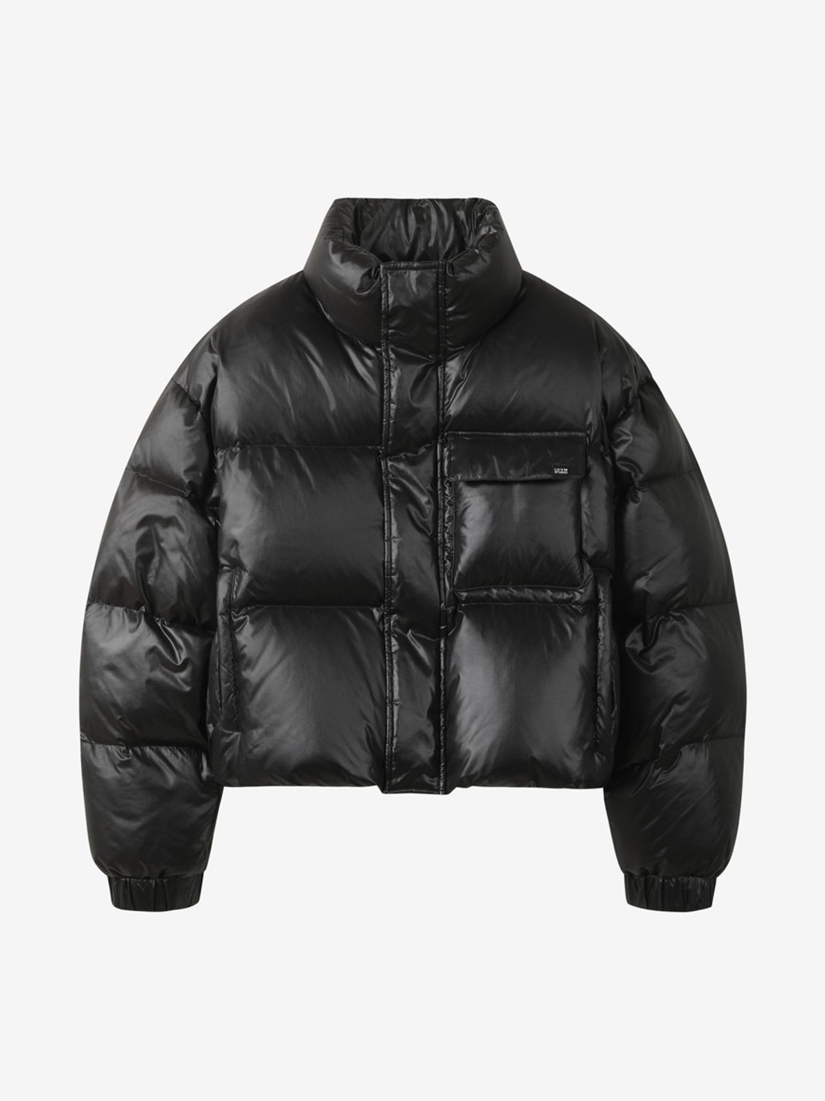 엘유브이엠(LUVM) GLOSSY CROP DUCK DOWN_BLACK