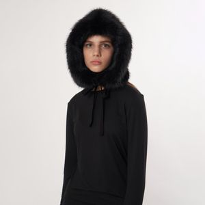 AW52AC04_퍼 바라클라바_블랙