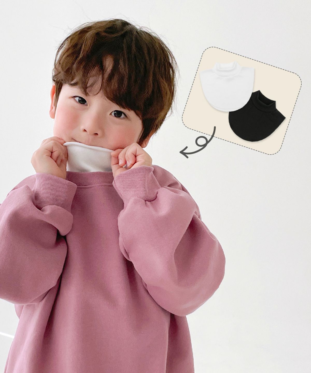 베리클로젯(BERRYCLOSET) [기모] 모찌 페이크 폴라