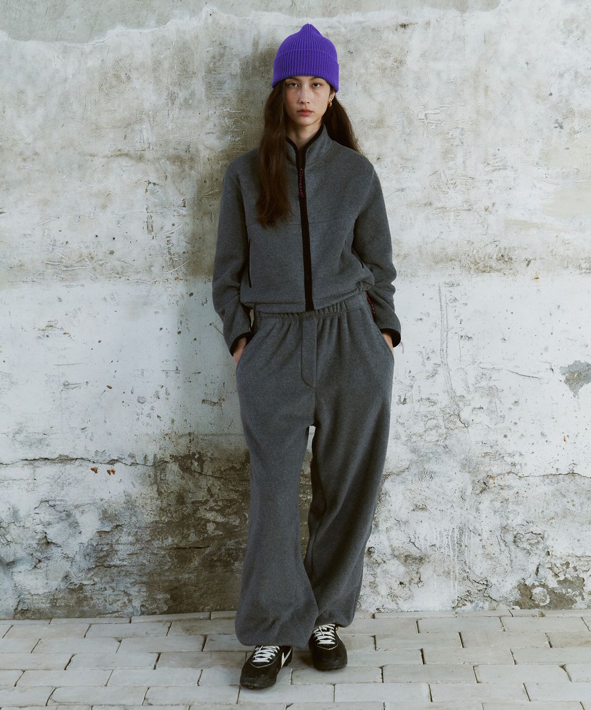 프리터(FRITUR) Soft Fleece Pants Grey_F263PT13
